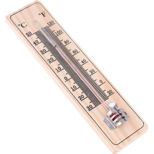 Wood Thermometers Practical Garden Office Garage Indoor Wall Temperature Logger Wall-mounted Direct Reading Type