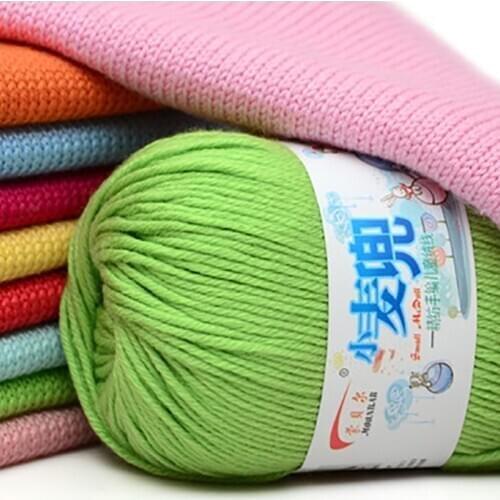 Baby Milk Cotton Yarn Crochet Hat For Knitting Wool Yarn Warm Chunky Yarn Children Hand Knitted Yarn Knit Blanket Sweater