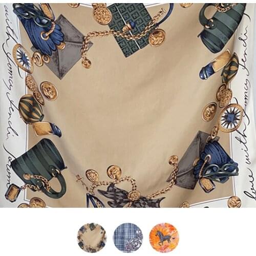 100 % Natural Silk *Mulberry Scarf Hand Rolled Edges 90cm Twill Silk Scarf Manual Rolled 100% Mulberry-Silk Scarfs bandana