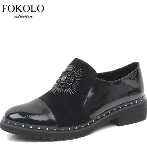 Женские оксфорды FOKOLO China At AliExpress