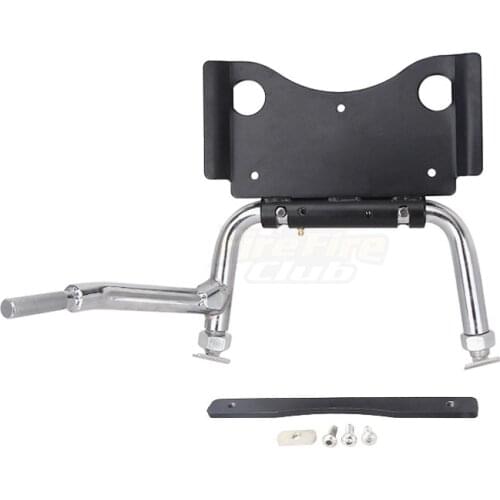 Chrome Motorcycle Adiustable Stand Center Main Central Support Bracket Stand For Harley Touring Road King Street Glide 2009-2020