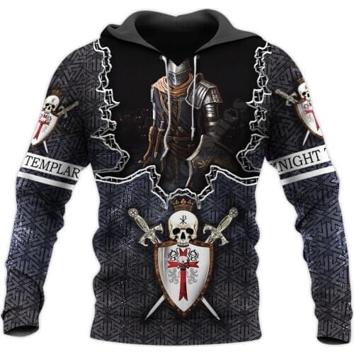 Knights Templar 3D Printed Hoodies Casual Pullover Men For Women Fashion Sweatshirts Sweater Drop Shipping 04
