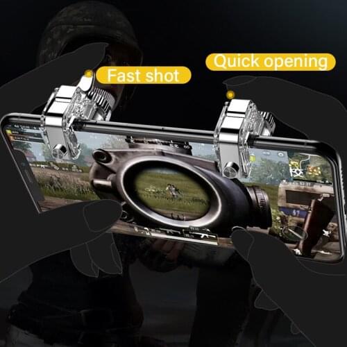 Metal Phone Gamepad Trigger Fire Button Aim Key Smart Games Phone Controller Xiaomi Mobile Shooter For Iphone