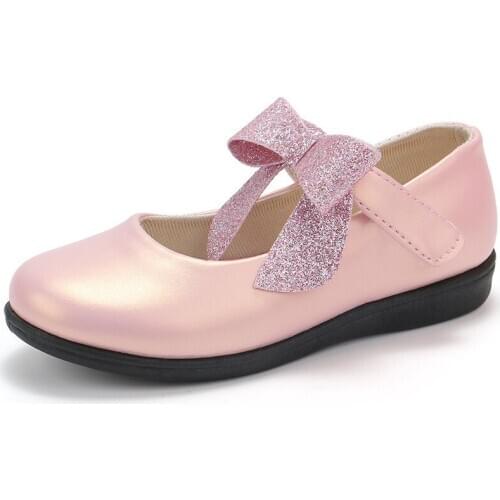 2020 New 1-12 Years Princess Fashion Flower Bow Toddler Baby Girl Party Shoe Big Kids Dresses For Party And Wedding Ladies Shoe