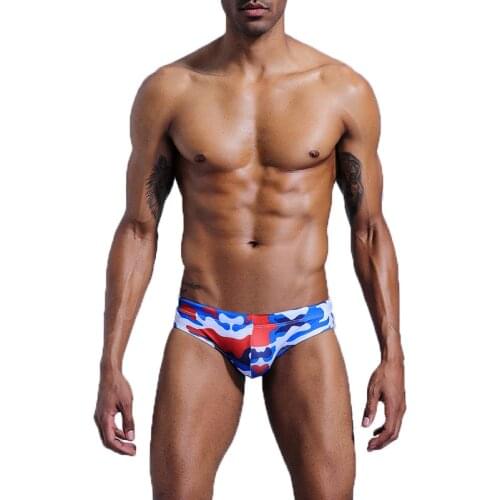 2021 New Men Bathing Fashion Men Swim Shorts Printing Swimwear Quick-drying Swimming Trunks Breathable Swimsuit Men Briefs