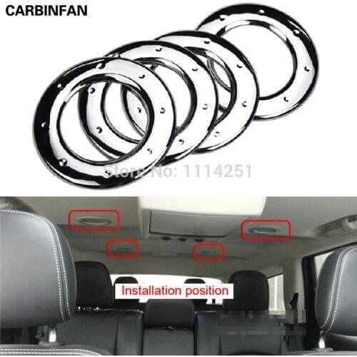 ABS Interior Top Air Condition Vent Window Trims 4Pcs/Set For 2013 2014 Fiat Freemont