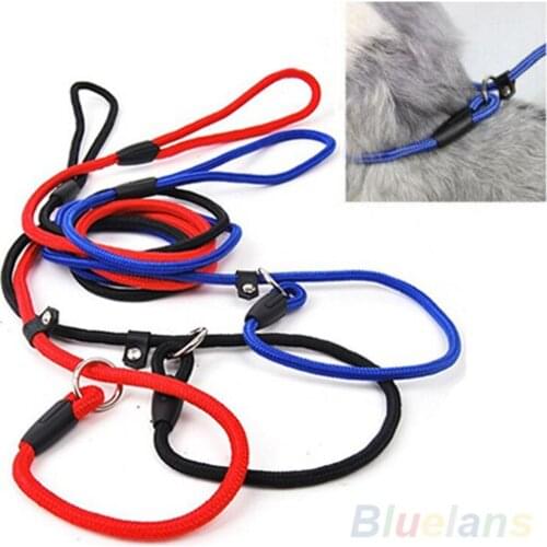 Pet Dog Nylon Rope Training Leash Slip Lead Strap Adjustable Traction Collar