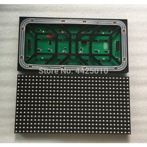 P10 outdoor LED module HUB75 interface SMD 1/4 scan current 3535 led 320*160mm 2 or more minus 25