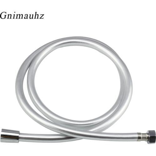 PVC High Pressure Silver Smooth Shower Hose For Bath hotel Handheld Shower Head Flexible Shower Hose Free Shipping Most Country