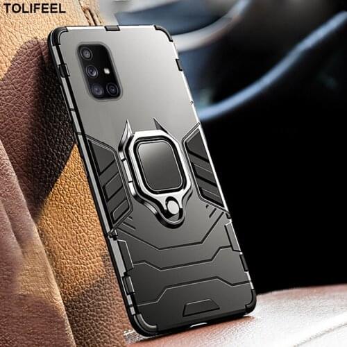 Shockproof Armor Case For Samsung Galaxy A51 A71 5G Cases Stand Holder Magnetic Ring Phone Back Cover For Samsung A71 A51 Coque