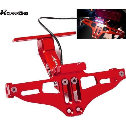 Motorcycle Adjustable License Plate Bracket Holder Frame Number Plate For Honda hornet 250 CB600F HORNET 1998-2006 2005 2004 03