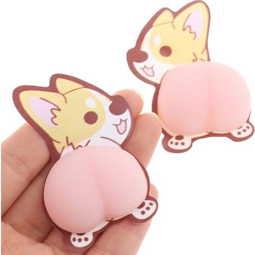 Car Door Anti-collision Rubber Strips, Cute Butt, Body Anti-scratch and Rubbing Protection Stickers Rearview Mirror Car Stickers