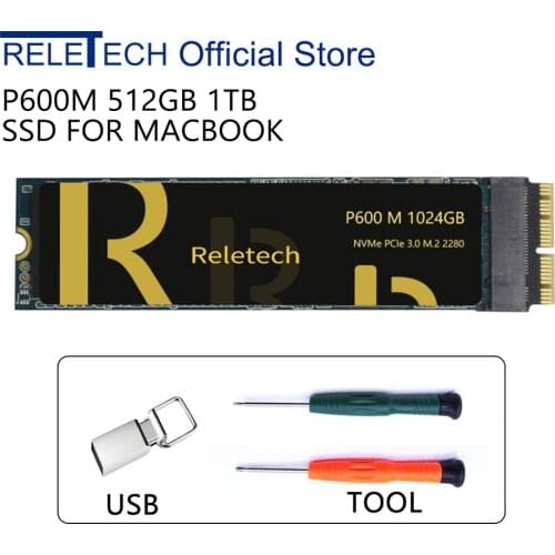 Reletech P400M Pro 512GB 1TB SSD For Macbook Pro Retina 2013 2014 2015 A1398 A1502 Macbook Air 2014 2015 2017 A1465 A1466 SSD