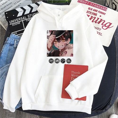 Japanese Anime Cartoon Toilet-Bound Hanako Kun Printed Hoodie Sweatshirt Men Women Long Sleeves Hooded Unisex Hip Hop Clothes