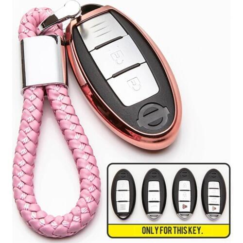 TPU Car Key Cover Case For Nissan Qashqai J10 J11 X-Trail T31 T32 Kicks Tiida Pathfinder Murano Note Juke Teana J32 Sentra Micra
