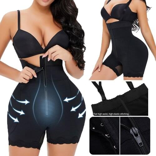 High Compression Waist Trainer Full Body Shaper Underbust Slim Sheath Girdle Butt Lifter Bodysuit Postpartum Recovery Corset