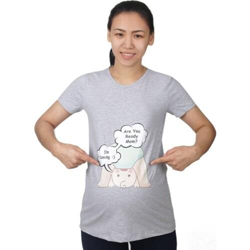 WelcomeBaby Mummys Baby Maternity T-Shirt Are You Grey