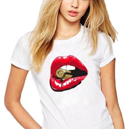 Ladies New Short Sleeve T-shirt Tops Summer Harajuku Plus Size Loose Funny Cotton Tshirts White Cartoon Tee Shirt Femme