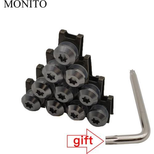 10PCS CNC For Honda Hornet 250 CB 600F CBF600 CBR600F CB919 VTX1300 Motorcycle Fairing Screws Custom Moto Body Spring Nut Bolts
