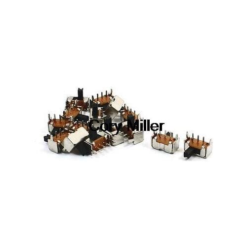 2 Position 1P2T PCB Mount Mini Slide Switch Right Angle 3 Pins