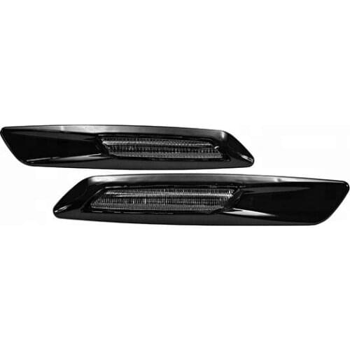 2x Car Accessories Smoke Fender LED Side Marker Light Turn Signal Lamps For BMW 1Series E81 E82 E87 E88 3Series E90 E91 E92 E93