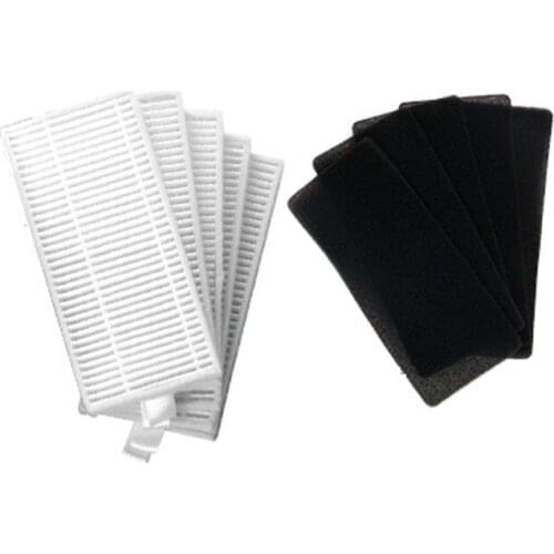 5* HEPA filter + 5* Sponge Filters for CONGA EXCELLENCE 990 5040 Robotic Vacuum Cleaner parts replacement kit