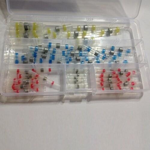 50/lot 75/ lot 100/lot 200/lot Heat Shrink Terminals Waterproof Solder Sleeve Tube Mixed Electrical Butt Wire Connector Sets