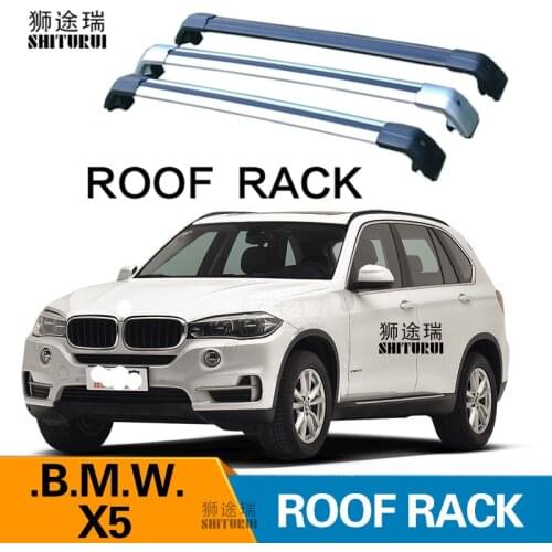 2Pcs Roof Bars for BMW X5 (F15, F85 G05) 2014-2020 2019 2018 Aluminum Alloy Side Bars Cross Rails Roof Rack Luggage Carrier