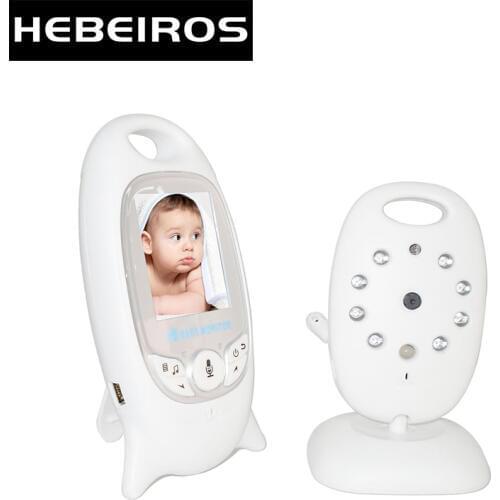 Hebeiros 2.5Ghz Digital Wireless Video Baby Monitor VB601 Color LCD Monitor 2 Way Talk Temperature Monitoring with 8 Lullabies