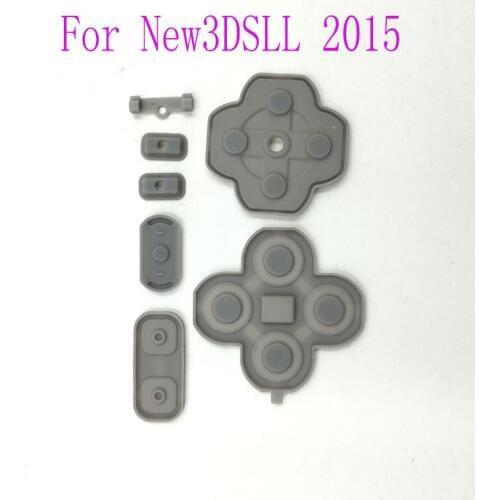 For New 3DSLL 2015 D-pad For Nintendo New 3DS XL ABXY Silicon Button Rubber Set