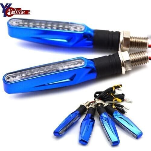 FOR Yamaha MT07 MT09 R3 Motorcycle Turn Signal Light Flexible LED Turn Signals Indicators Universal Blinkers Flashers