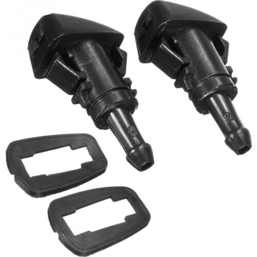 2pcs Car Front Windshield Wiper Water Spray Nozzle For 07-12 Dodge Caliber