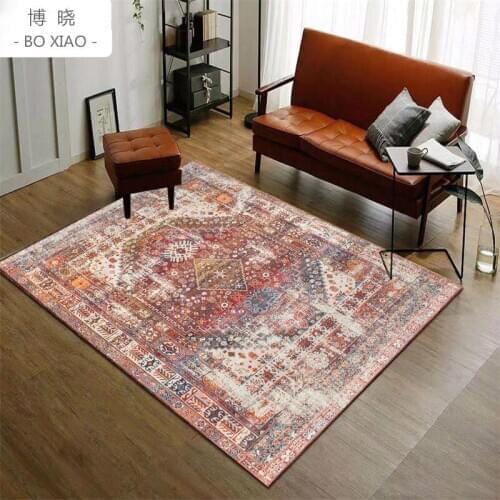 American Style Large Area Rug High Quality Abstract Flower Art Carpets Living Room Bedroom Anti-Slip Floor Mat Kitchen Tapete