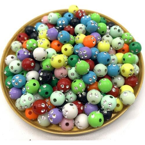 4 6 8mm Mixing Acrylic Round Pearl beads Loose Pearl Beads for Necklace Bracelet DIY Jewelry Making