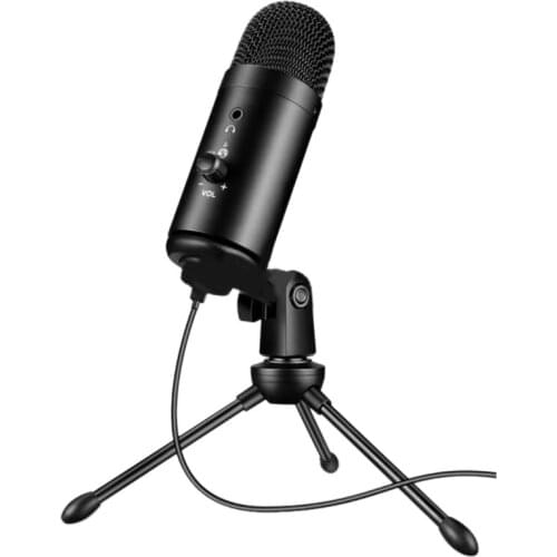 Microphone USB Noise Reduction Chip Condenser Microphones for Laptop Win Mac OS Computer Recording Studio Streaming