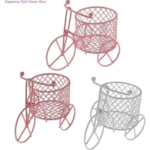 Cute Iron Tricycle Art Decoration Wedding Sugar Jewelry Container Storage Holder Art Decoration Small Items Container Party Gift
