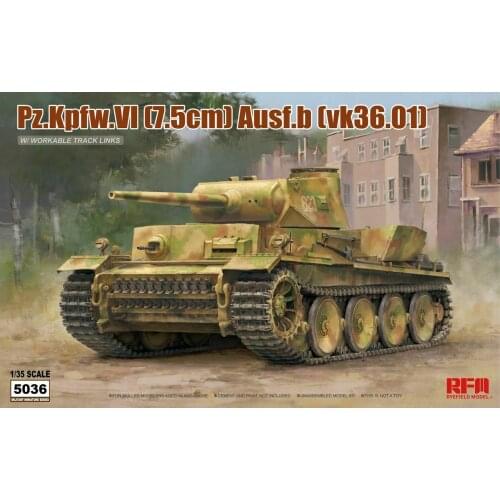 Ryefield-Model RM5036 1/35 Pz.Kpfw.VI (7.5cm) Ausf.b (VK36.01)