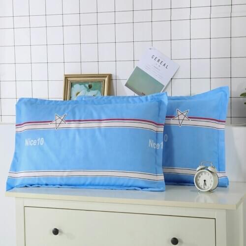 Premium Polyester Pillow Shams Set of 2 Queen Size (19x29") Soft & Washable Pillowcases Envelop Closure