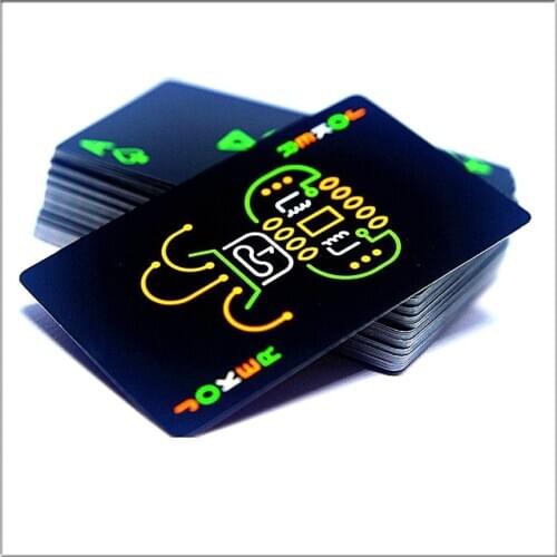 Novelty Board Game Noctilucent Poker Cards New Night Luminous Poker Playing Cards Gaming Resistan Creative Gift Durable Poker