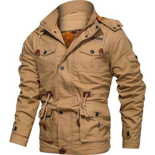 Mens Winter Hooded Parkas Fur Linner Thicken Jacket Male Fleece Overcoat Hat Detachable Coats Jaqueta Masculina Plus Size 4XL