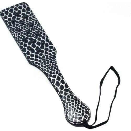 With Rivets Faux Leather Spanking Paddle Whip Beat Slave Spanker BDSM fetish Couple Cosplay Game SM Flirting Fetish Sex Toy