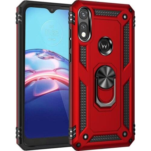Shockproof Rugged Ring Stand Fundas TPU Bumper Cover for Motorola MotoE Moto E 2020 6.2 Inch Case Coque Protective Shell Housing