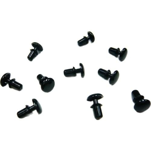 R5085 R Sharp White/Black Plastic Nylon Rivet For 5.1 Hole Diameter PC Board 1000pcs/bag