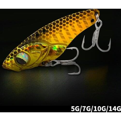 1pcs Metal VIB Fishing Lure Vibration Spoon Bass Baits Crankbait Bass Wobbler Hard Baits Cicada Lure ViB Tackle