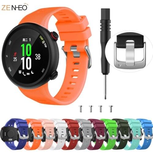For Garmin Forerunner 45 45s Smart Watchband Strap Sport Replacement Wristband Colorful Silicone Bracelet with Tool