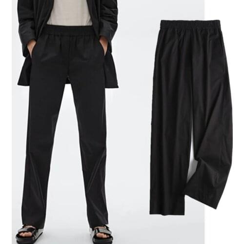 Jenny&Dave Loose Trousers Women Summer Pants Women England Vintage Simple Simple Fashion Pantalones Mujer Pantalon Femme Casual