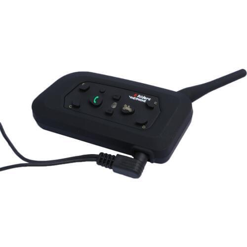 VNETPHONE 1200M Motorcycle V6 Bluetooth Intercom Headset Full Duplex Interphone Wireless Intercomunicador Moto Support MP3