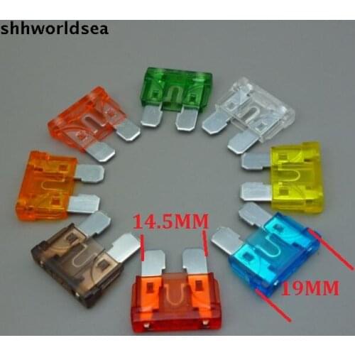 Worldgolden 180pcs/lot mix order 5A 7.5A 10A 15A 20A 25A 30A 35A 40A car/mid fuse standard auto blade fuse
