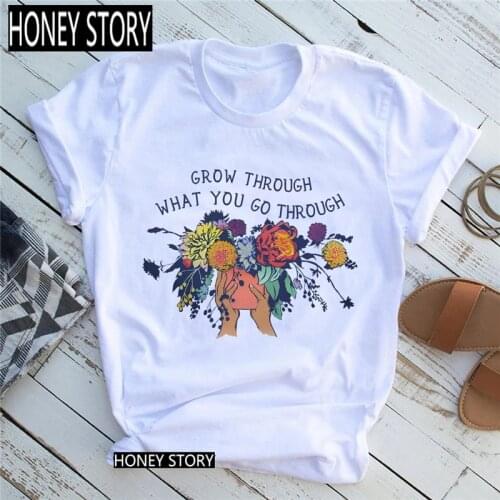 WVIOCE Fashion Women Bouquet Flower Butterfly T Shirt Girl Harajuku 90s Harajuku Graphic Tops Valentines Day Female T-shirt 310