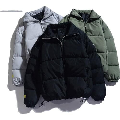 Winter New Men Solid Color Parkas Quality Brand Mens Stand Collar Warm Thick Jacket Male Fashion Casual Parka Coat